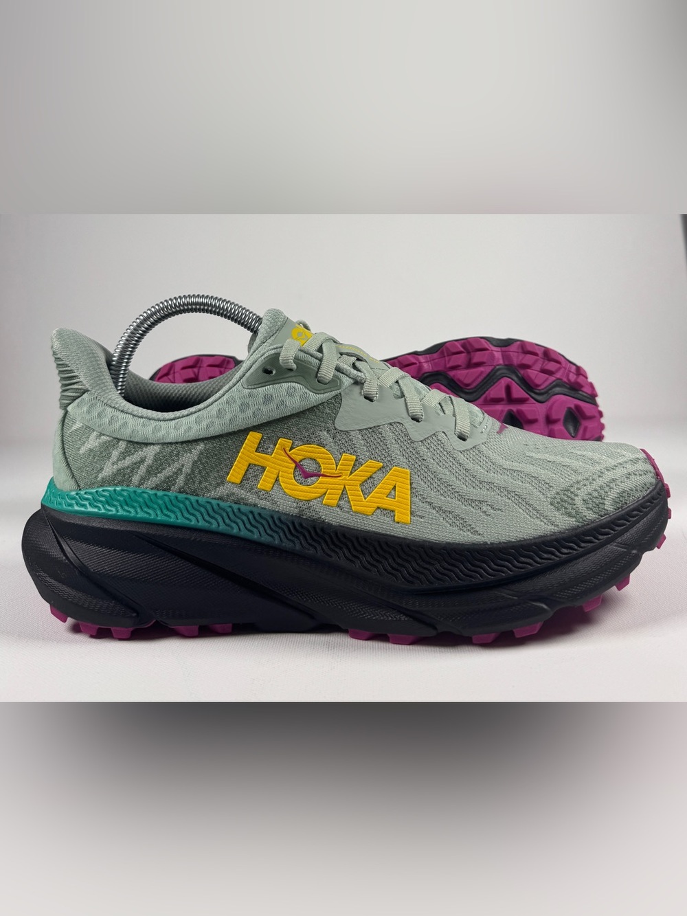 HOKA challenger ATR 7 Running Shoe Aloe Vera / Black Women SIZE 9B